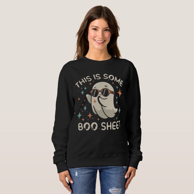 Sweatshirt Voici Une Feuille De Livres (Devant entier)