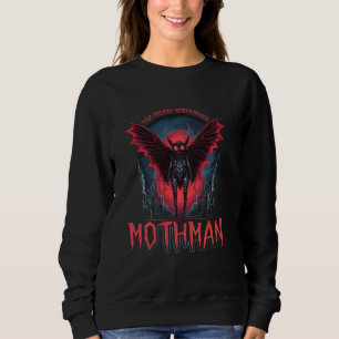 Sweatshirt Voisin convivial Mothman, Cryptid Folklore Mo
