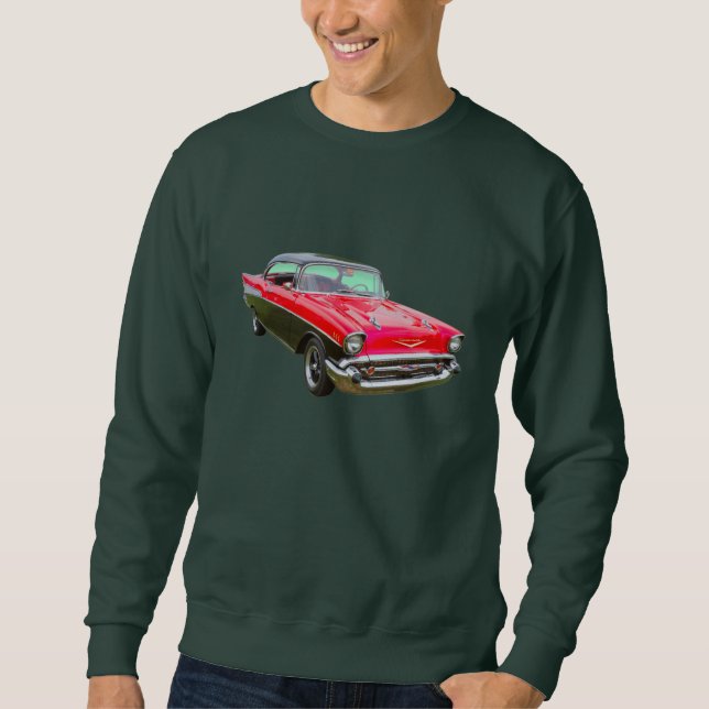 Sweatshirt Voiture 1957 de classique de Bel Air de Chevrolet (Devant)