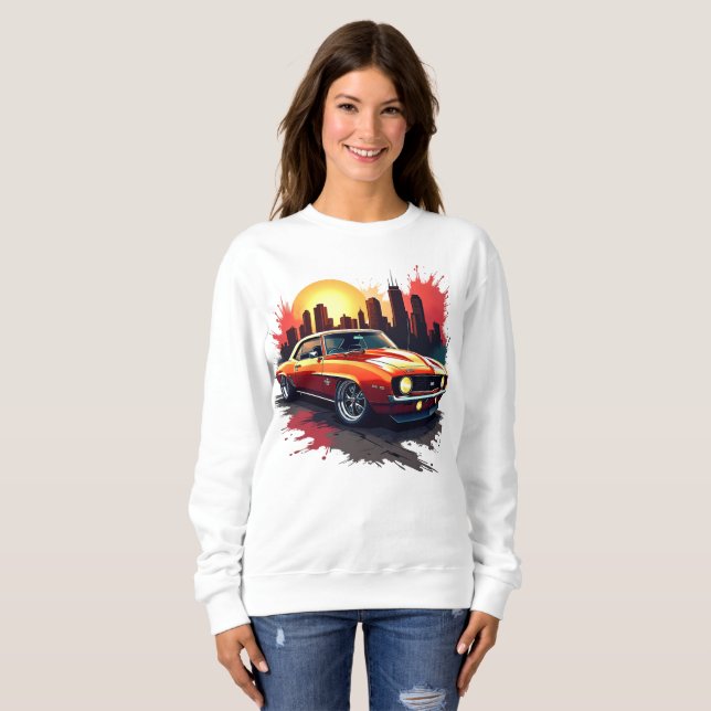 Sweatshirt Voiture de graffiti (Devant entier)