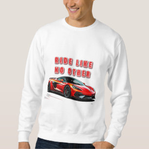 Sweatshirt Voiture de sport futuriste et citation motivationn