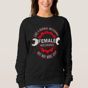 Sweatshirt Voiture Diesel Fixant Mécanique Femelle Comme Un M