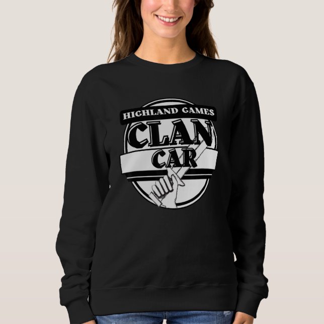 Sweatshirt Voiture Highland Games Scottish Clan (Devant)