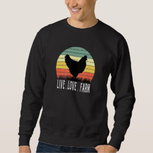 Sweatshirt Volaille de poulet Poule Hen Fermier Oeuf d'élevag