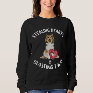 Sweatshirt Voleurs de cœurs pets explosifs Shetland Sheepdog