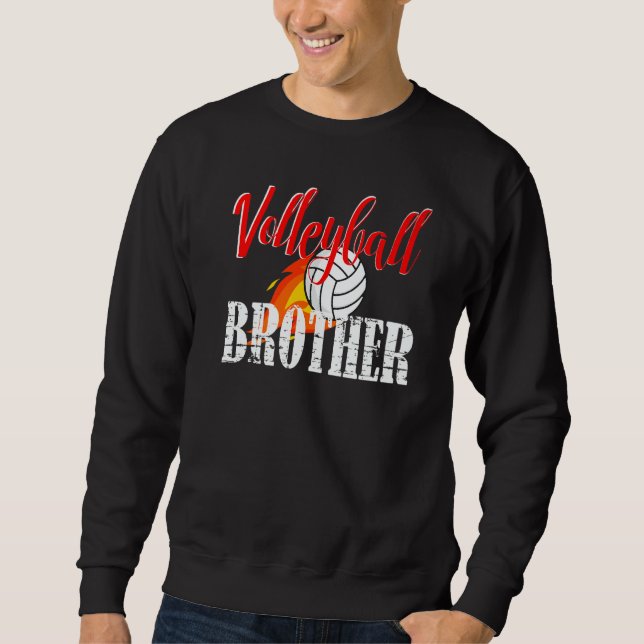 Sweatshirt Volleyball Brother Volleyball (Devant)