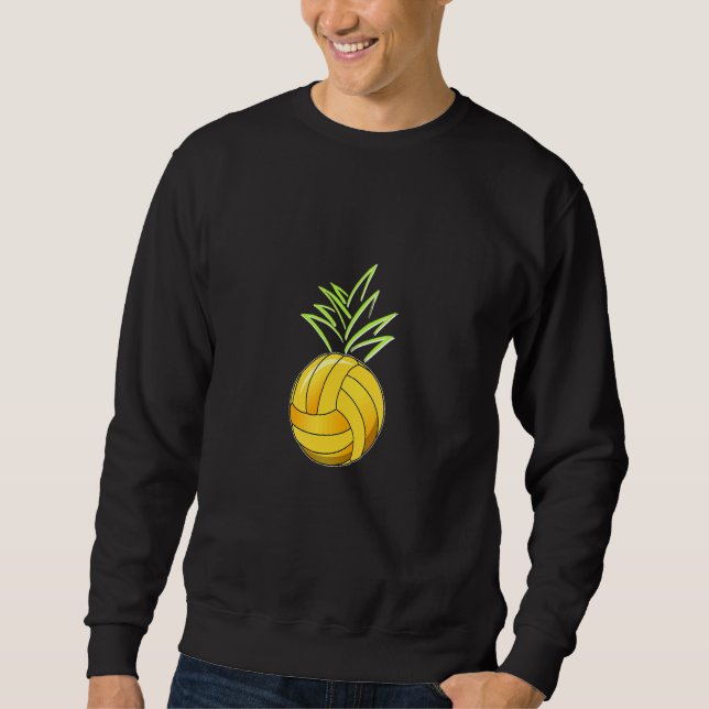 Sweatshirt Volleyball pineapple for Volleyball player (Devant)