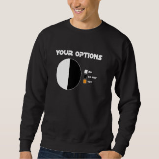 Sweatshirt Vos Options N'Y A Pas De Geek Essayer