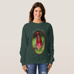 Sweatshirt Votre Fleur de colonne de texte personnalisée