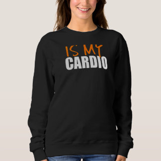 Sweatshirt Votre Maman Est Mon Cardio Back Print