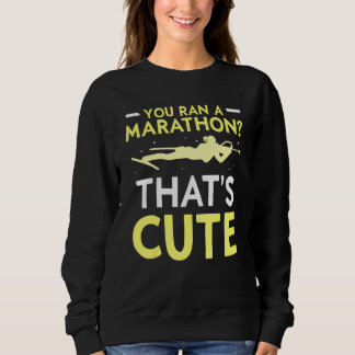 Sweatshirt Vous avez un marathon qui est un beau biathlon spo