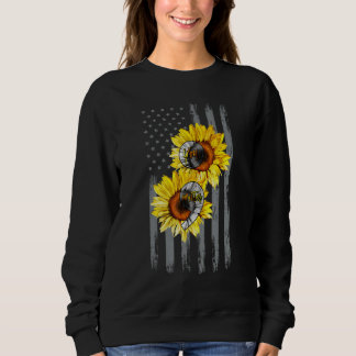 Sweatshirt Vous Comptez Tournesol Drapeau Américain Préventio
