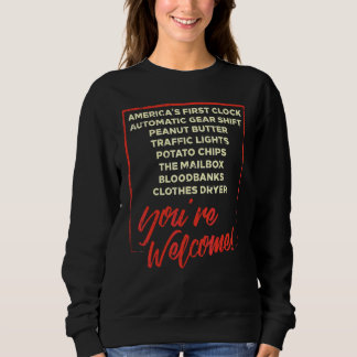 Sweatshirt Vous êtes les bienvenus Mois d'histoire noire Fier