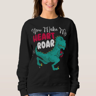 Sweatshirt Vous Faites De Mon Coeur Roar Dino Paléontologue D