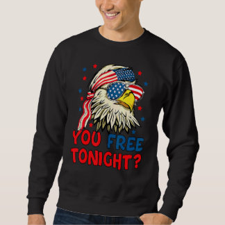 Sweatshirt Vous Libérez Ce Soir Bald Eagle Mullet American Fl