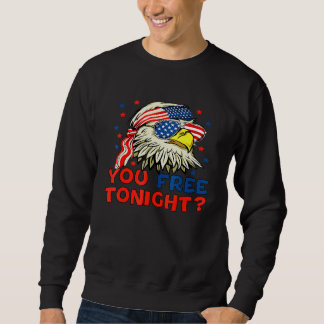 Sweatshirt Vous Libérez Ce Soir Bald Eagle Mullet American Fl
