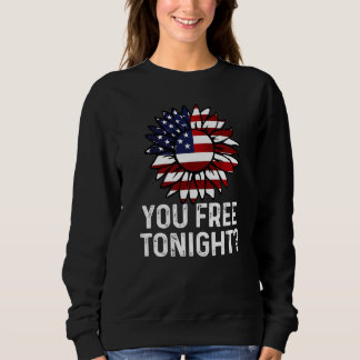 Sweatshirt Vous Libérez Ce Soir Drapeau Patriotique Usa Tourn