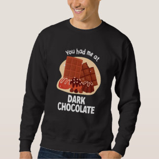 Sweatshirt Vous m'aviez à Chocolat noir Chocolat noir