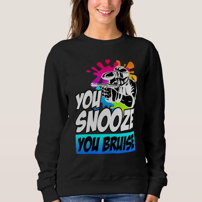 Sweatshirt Vous Snooze Vous Bruit Paintball (Devant)
