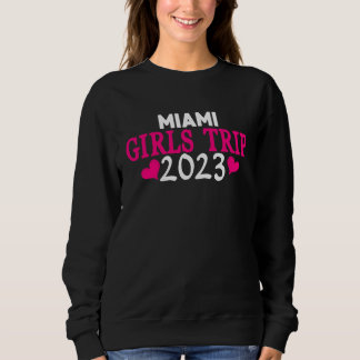 Sweatshirt Voyage de filles à Miami  2023 Enterrement de vie 