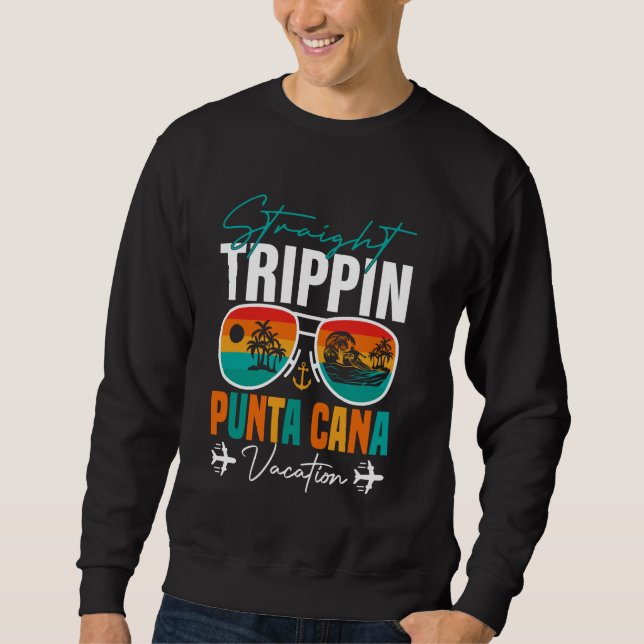 Sweatshirt Voyage droit Punta Cana 2024 Plage Summer Vaca (Devant)