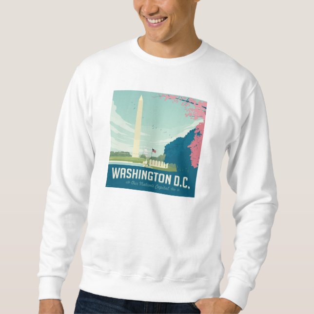 Sweatshirt Washington DC | La capitale de notre nation (Devant)