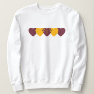 Sweatshirt Washington Fan Heart Football