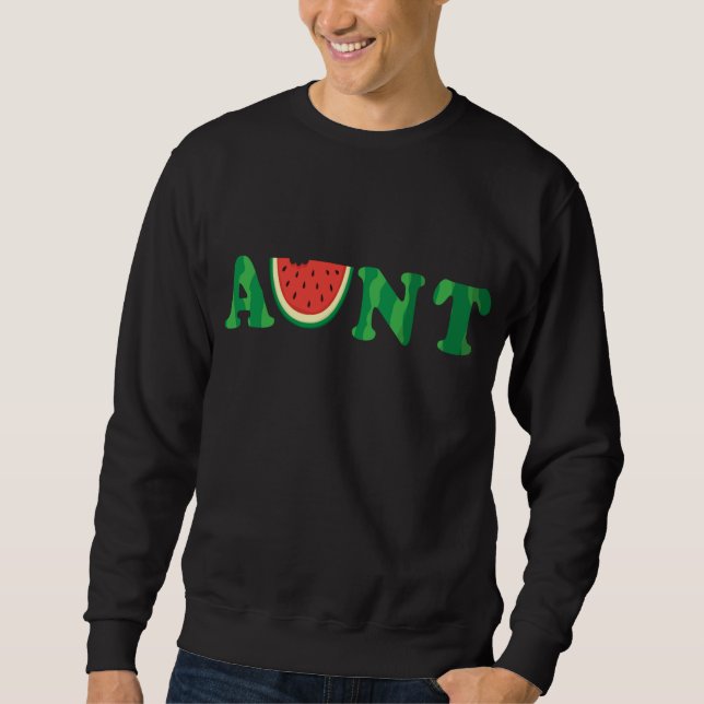 Sweatshirt Watermelon Tante Melon Tante Tropical Summer Fruit (Devant)