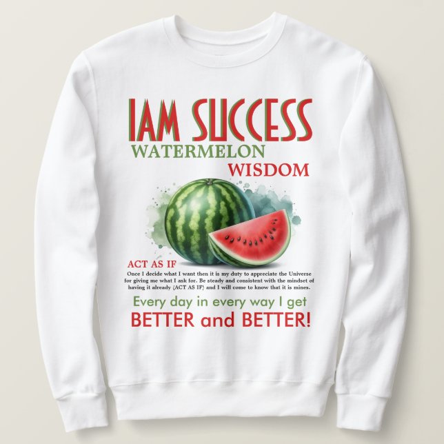 SWEATSHIRT WATERMELON WISDOM (Design devant)