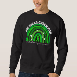 Sweatshirt We Wear Green For Cerebral Palsy Awareness Women C