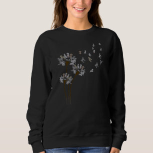 Sweatshirt Weimaraner Flower Fly Dandelion Weimaraner Chien