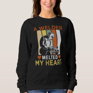 Sweatshirt Welder Craftsman Mème Un Soudeur M'A Mélangé Le Co