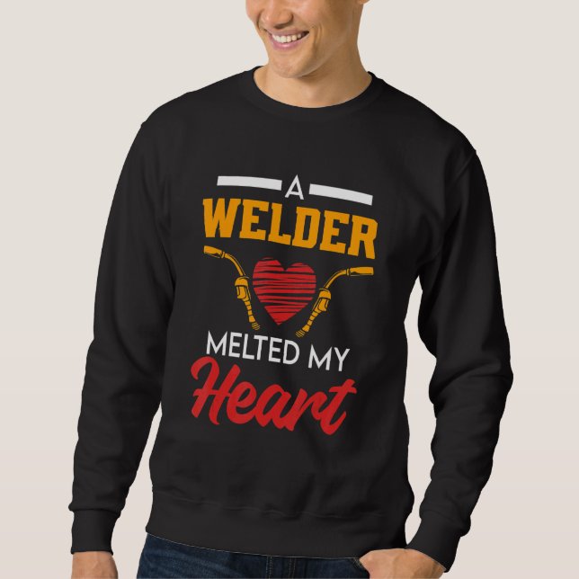 Sweatshirt Welding Work  for Welder Wife and Girlfriend (Devant)
