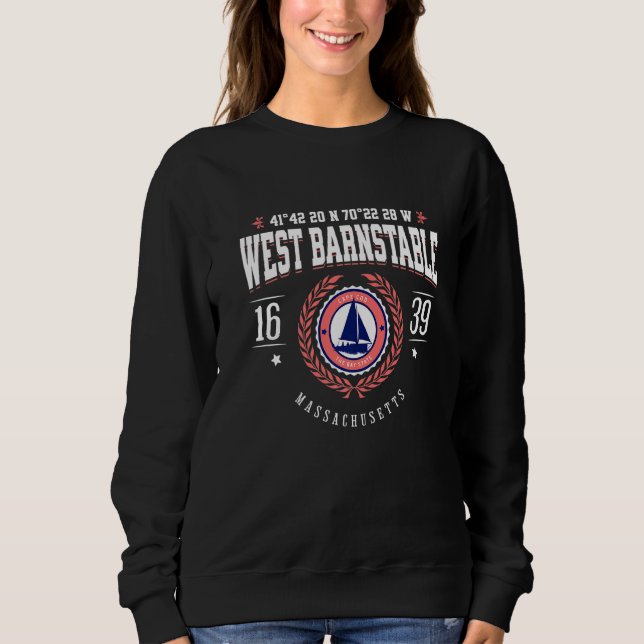 Sweatshirt West Barnstable Massachusetts Cape Cod MA Beach So (Devant)
