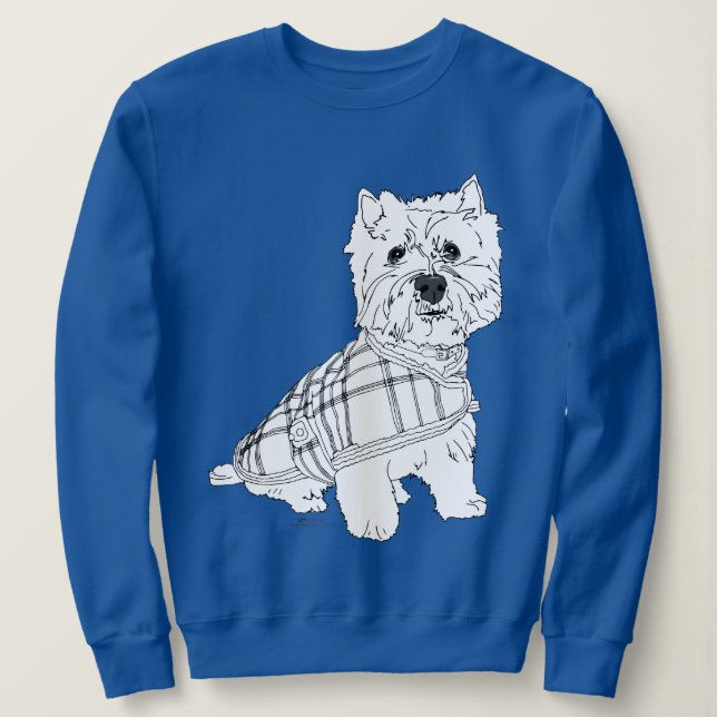 Sweatshirt West Highland White Terrier (Design devant)