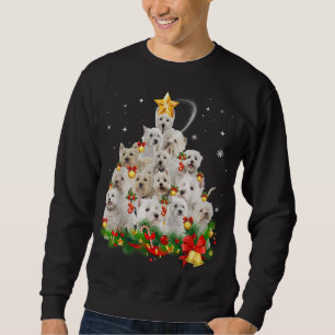 Sweatshirt West Highland White Terrier Feux de Noël