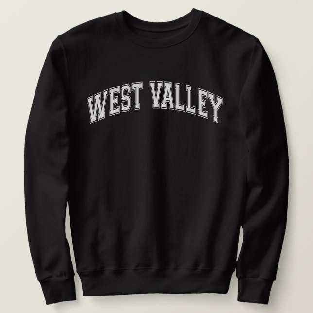 Sweatshirt WEST VALLEY University Style America College (Design devant)