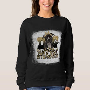 Sweatshirt Western Leopard Staffordshire Bull Terrier Maman M