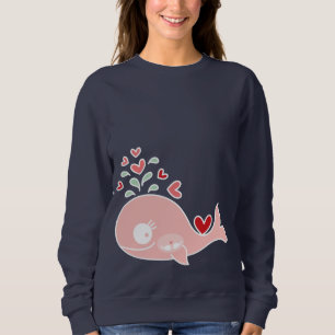 Sweatshirt Whimsical Pregnant Rose avec Twin Baby Girls