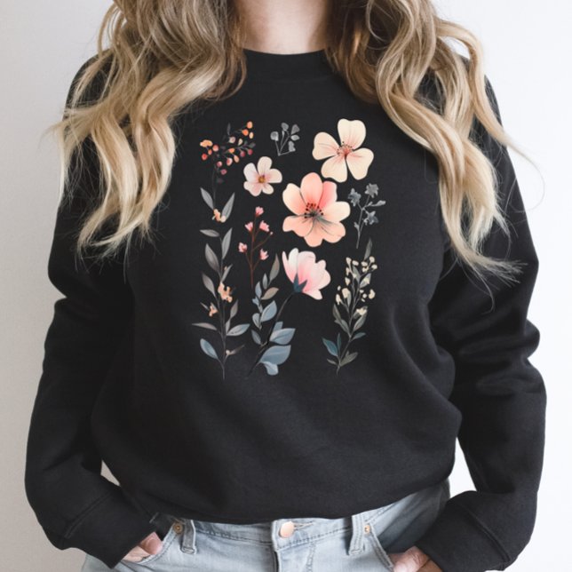 Sweatshirt Wild Flower-Floral-Cute (Créateur téléchargé)