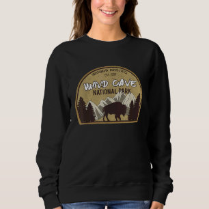 Sweatshirt Wind Cave National Park Camping Dakota du Sud Vin