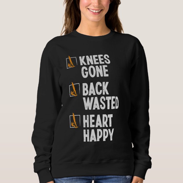 Sweatshirt Windsurfing Knee Injury Back Surgery Funny Windsur (Devant)