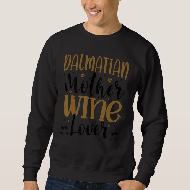Sweatshirt Wine  Dalmatian Mother (Devant)