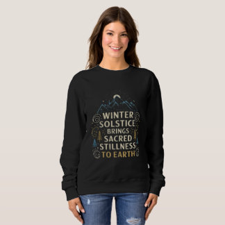 Sweatshirt Winter Solstice — Mountain & Moon Sacred Stillness