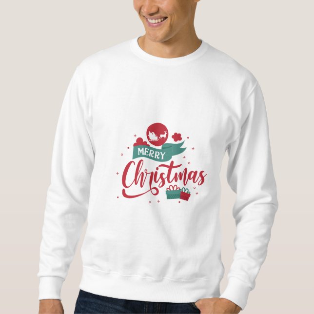 Sweatshirt Wishing You a Bright Christmas  (Devant)