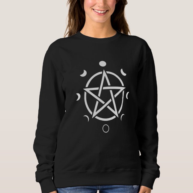 Sweatshirt Witchcraft   Sorcery Pentagram magic (Devant)