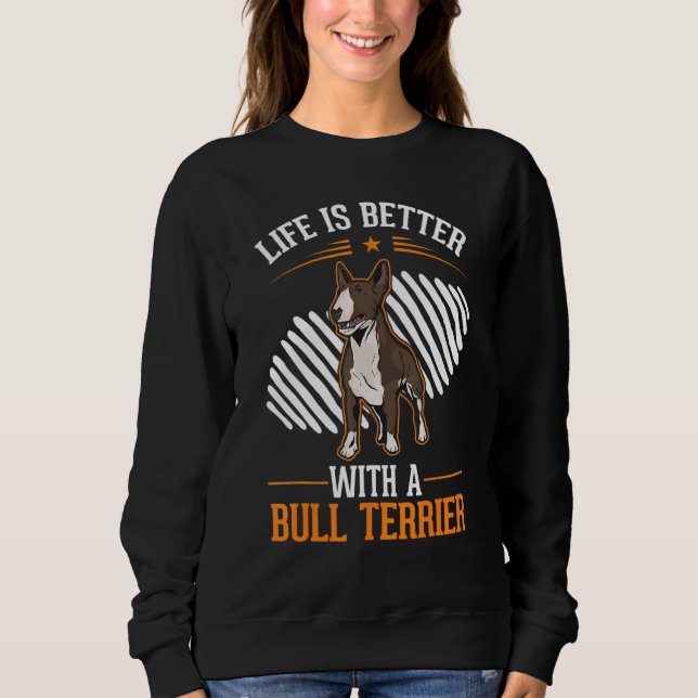 Sweatshirt with a Bull Terrier Bull Terrier (Devant)
