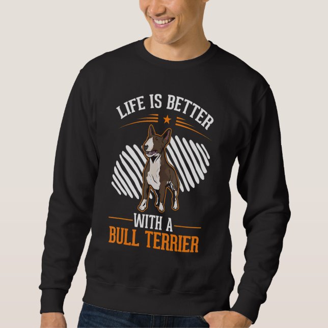 Sweatshirt with a Bull Terrier Bull Terrier (Devant)