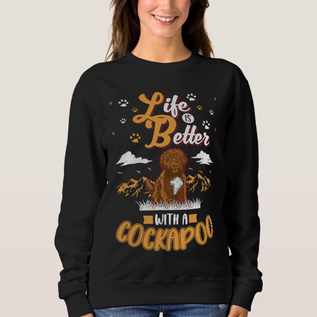 Sweatshirt with a Cockapoo (Devant)