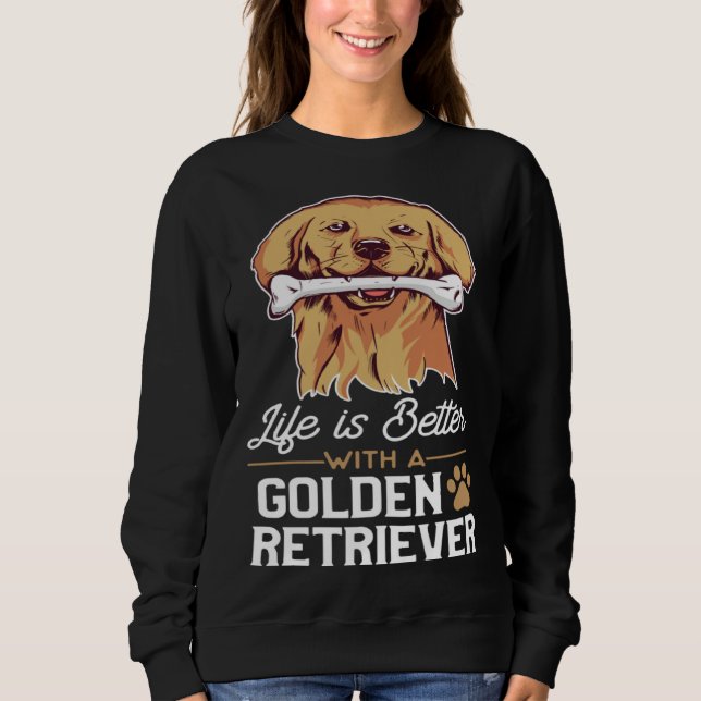Sweatshirt With A Golden Retriever Golden Lab Owner 1 (Devant)
